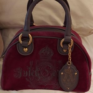 Royal juicy couture bowler vintage burgundy bag